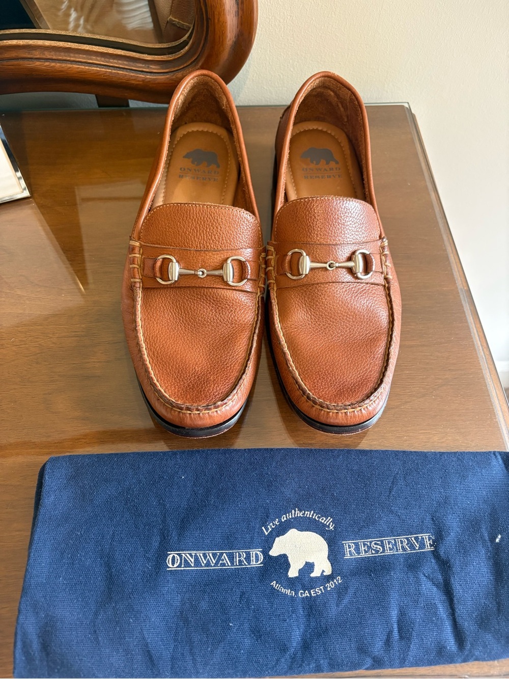 Onward Reserve Men's Brown Leather Bit Loafers